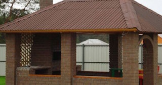 Беседка из кирпича под ключ в Кингисеппе цена от 3255 рублей - Строй-Мск